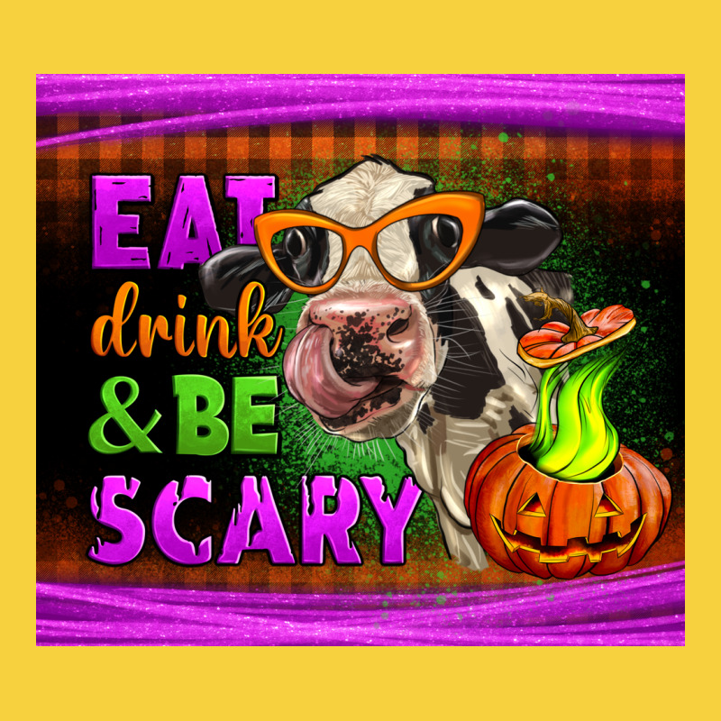 Eat Drink And Be Scary Cow Premium Sweatshirt by LillyAllenDesigns | Teevron