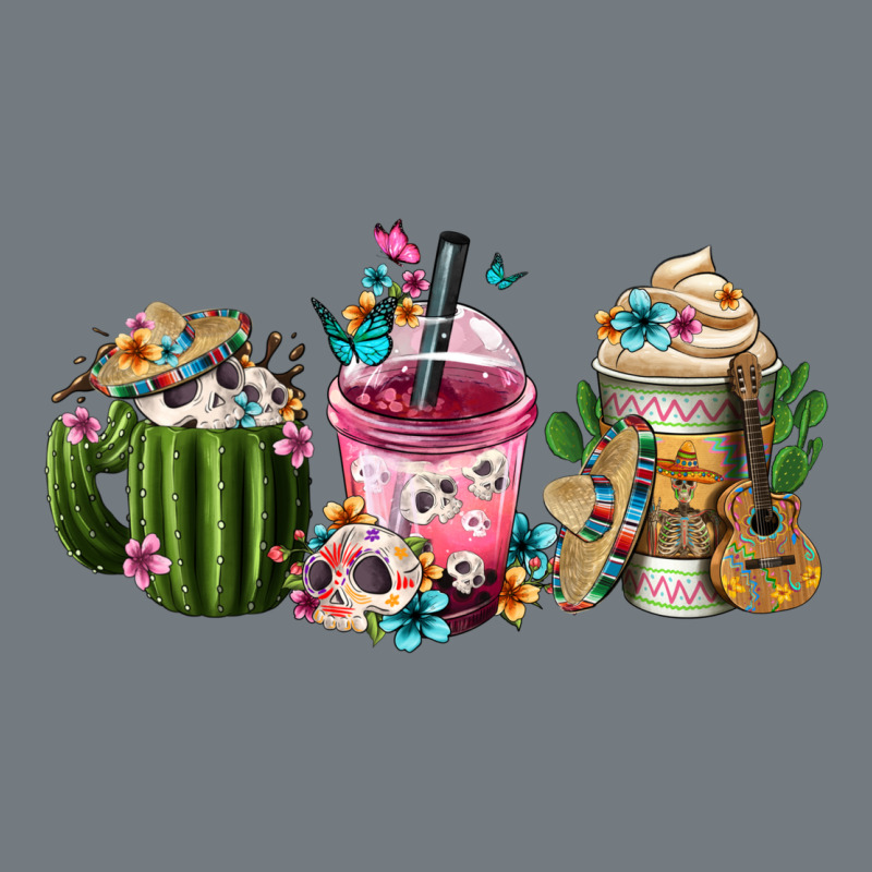 Mexican Day Of The Dead Coffee Cups Heavyweight Sweatshirt by FaDigitalArtStudio | Teevron