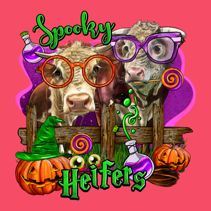 Spooky Halloween Cows Premium Sweatshirt by LillyAllenDesigns | Teevron