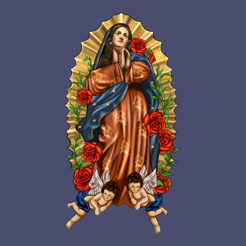 Lady Of Guadalupe With Roses Vintage Tee by texasbilliewilder | Teevron