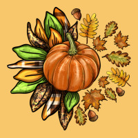 Fall Sunflower With Pumpkin Vintage Hoodie | Teevron