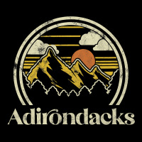Adirondacks Mountains New York Vintage Hiking Camp Urban Heavy Tee | Teevron