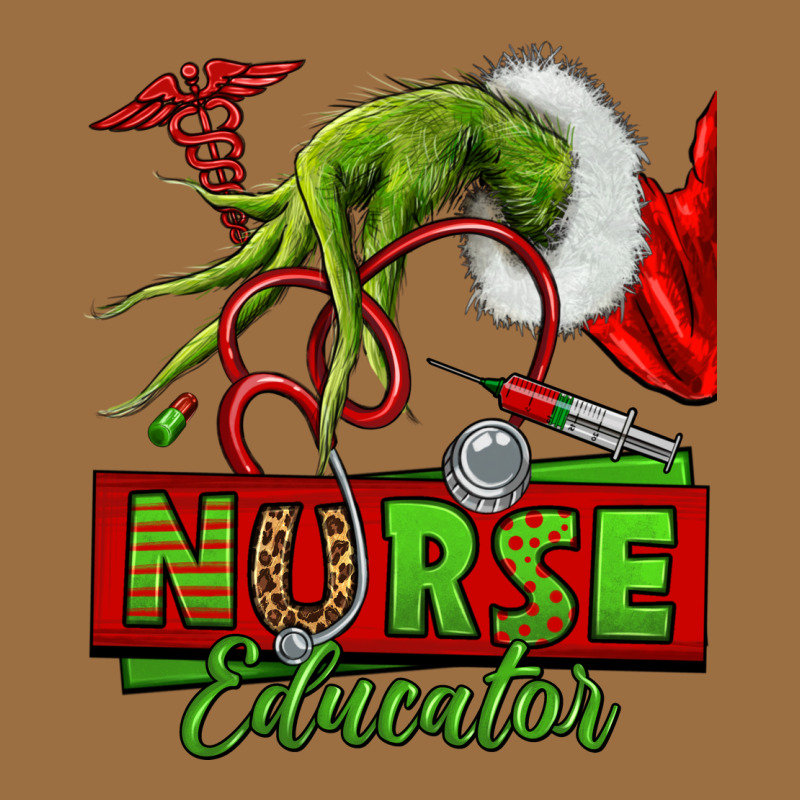 Grinch Hand Nurse Educator Vintage Tee by NancyCooperArtShop | Teevron