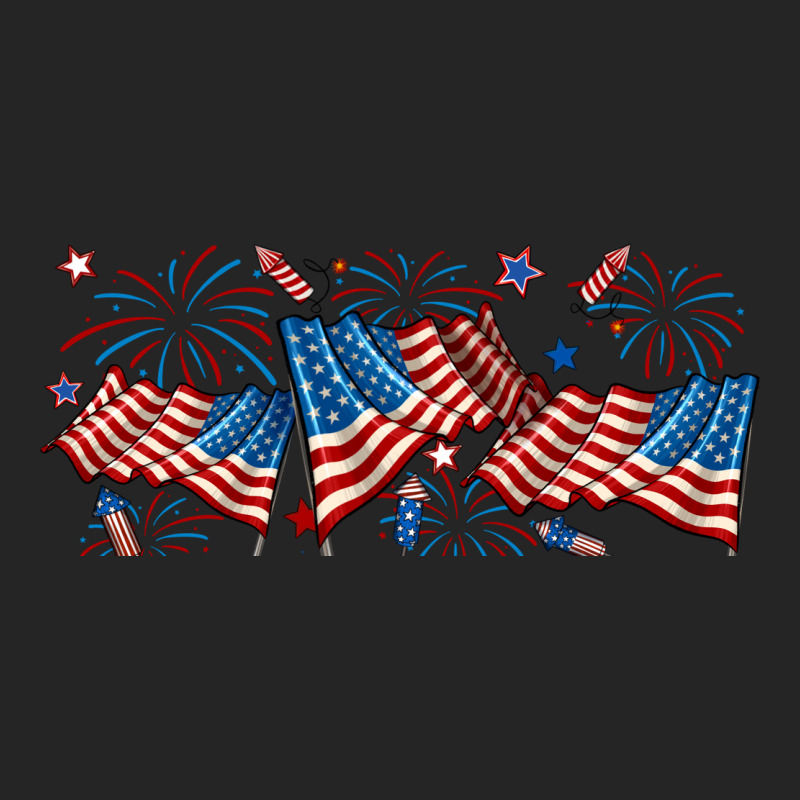 Fourth Of July American Flag Premium Hoodie by RanaPortraitStore | Teevron