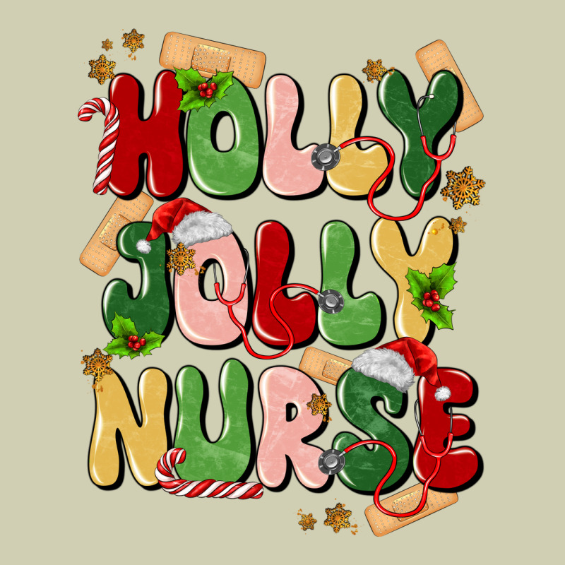 Holly Jolly Nurse Heavy Core Tee by MaliasSmallBusiness | Teevron