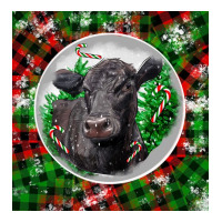 christmas black angus cow | Teevron