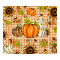 Fall Pumpkins and Sunflowers with Leopard | Teevron