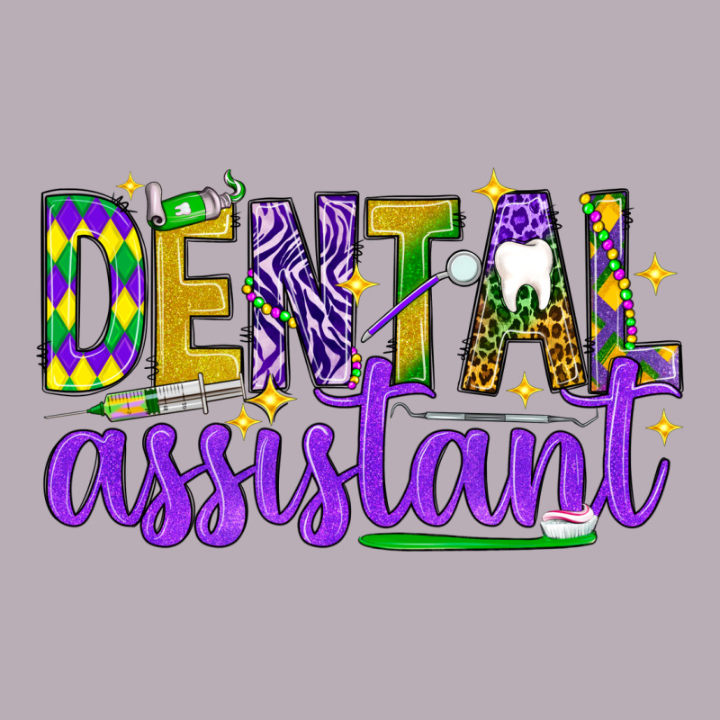 Mardi Gras Dental Assistant Vintage Tee by NancyCooperArtShop | Teevron