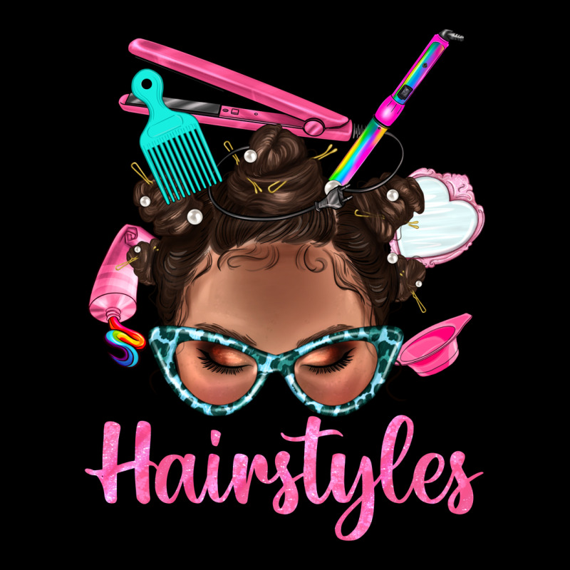 Afro Bantu Knots Hairstyles Messy Bun With Clasp Bbs Premium Tee by BundleAndBundleShop | Teevron