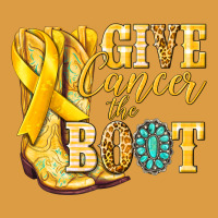 Give Cancer The Boot Childhood Cancer Urban Heavy Tee | Teevron