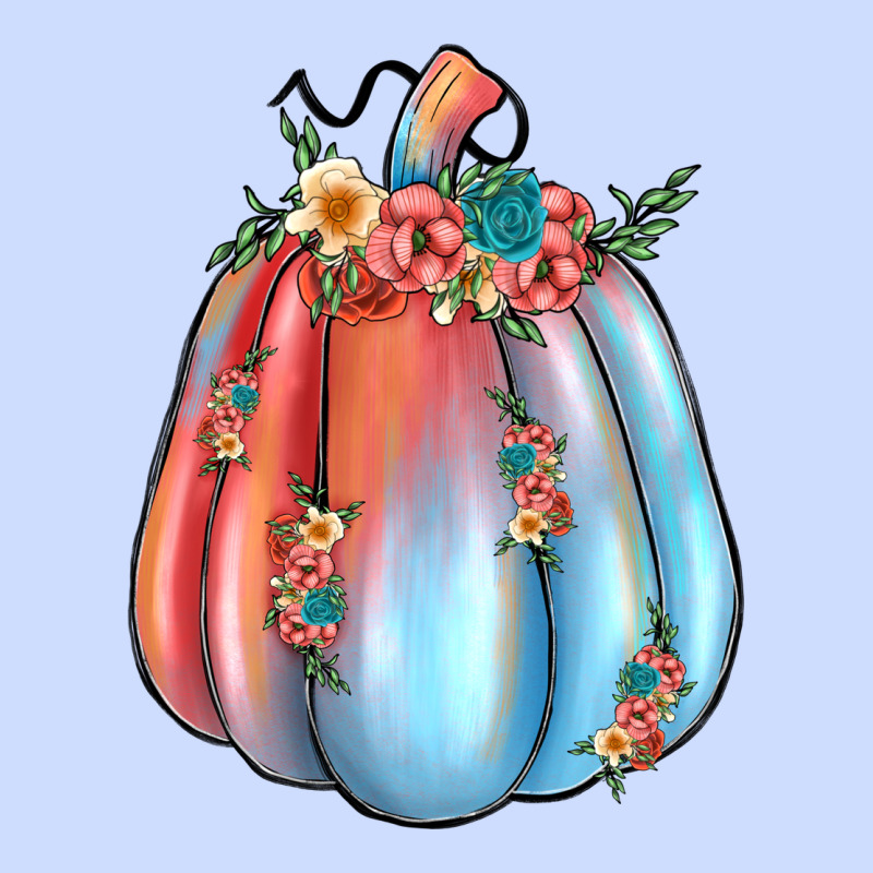 Flowers Pumpkin Urban Heavy Tee by JahusDesignShop | Teevron