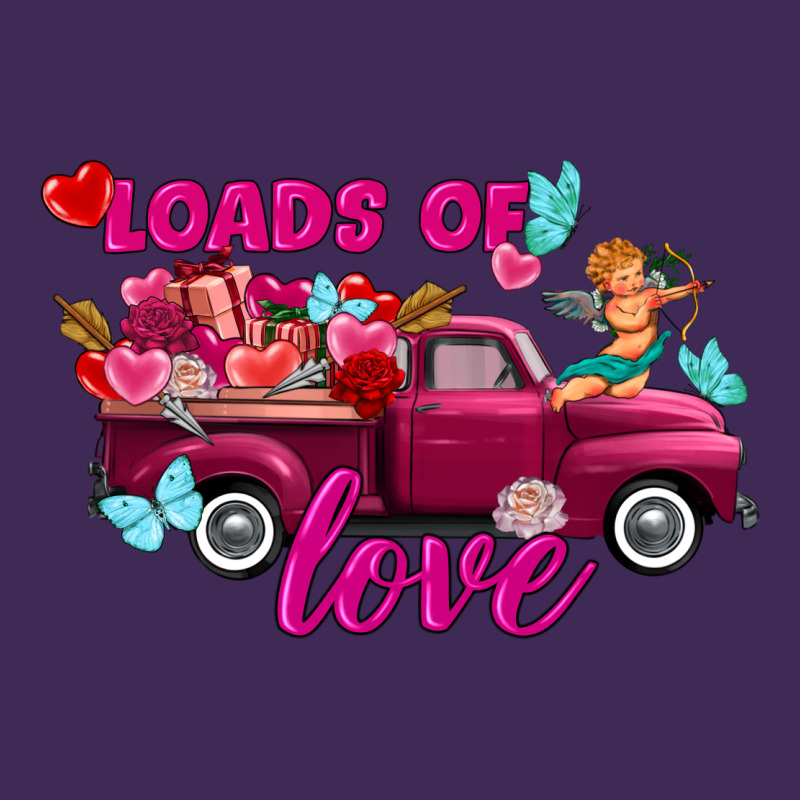 Loads Of Love Valentine's Day Truck Premium Hoodie by FaDigitalArtStudio | Teevron