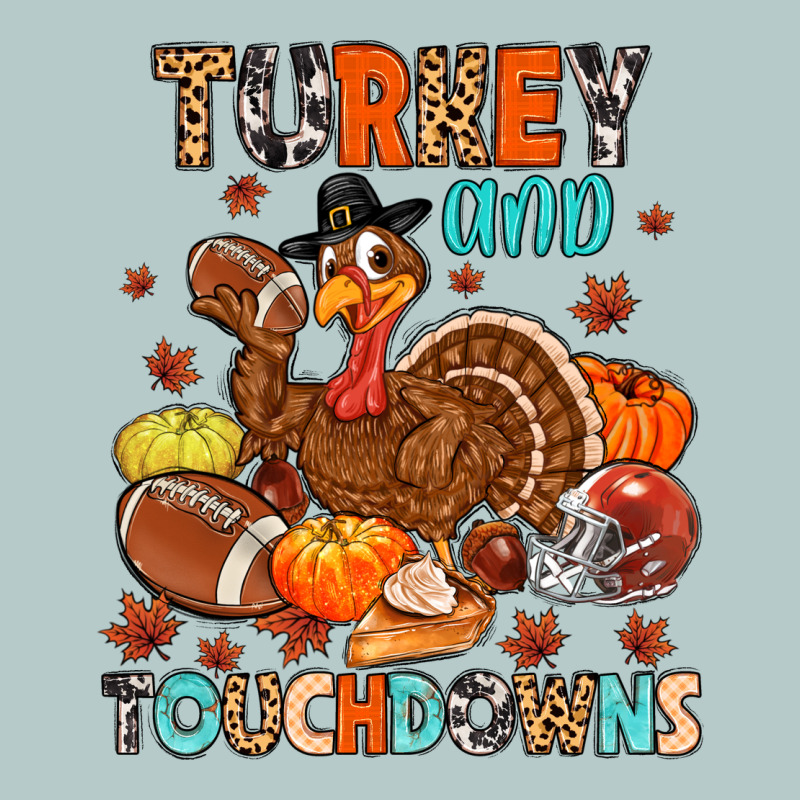 Turkey And Touchdowns Heavy Core Tee by MaliasSmallBusiness | Teevron