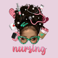 Afro Messy Bun Nursing Bbs Ladies Tee | Teevron