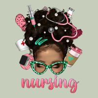Afro Messy Bun Nursing Bbs Ladies Tee | Teevron