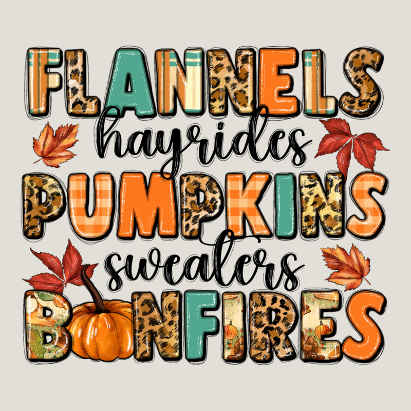 Flannels Hayrides Pumpkinsbonfires Heavy Core Tee by MaliasSmallBusiness | Teevron