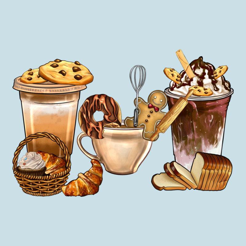 Bakery Coffee Cups With Cookie Bbs Ladies Tee by BundleAndBundleShop | Teevron