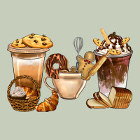 Bakery Coffee Cups With Cookie Bbs Ladies Tee | Teevron