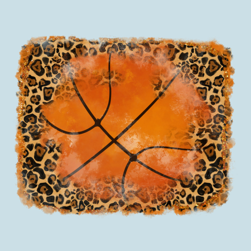 Glitter Leopard Basketball Background Ladies Tee by RanaPortraitStore | Teevron