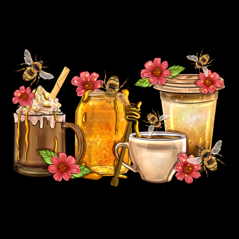 Honey And Bee With Flower Coffee Cup Premium Tee by BundleAndBundleShop | Teevron
