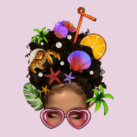 Beach Hair Afro Messy Bun Bbs Ladies Tee | Teevron
