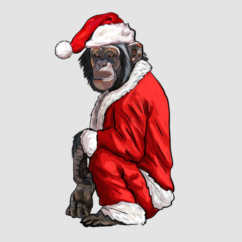 Chimpanzee With Santa Clothes Premium Sweatshirt by LillyAllenDesigns | Teevron