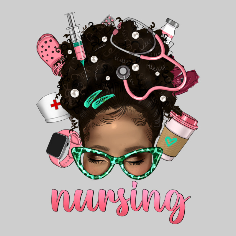 Afro Messy Bun Nursing Bbs Premium Tee by BundleAndBundleShop | Teevron