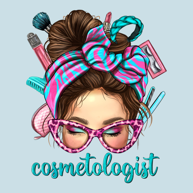 Messy Bun Cosmetologist Bbs Ladies Tee by BundleAndBundleShop | Teevron
