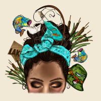 Lake Camping Afro Messy Bun Bbs Premium Tee | Teevron