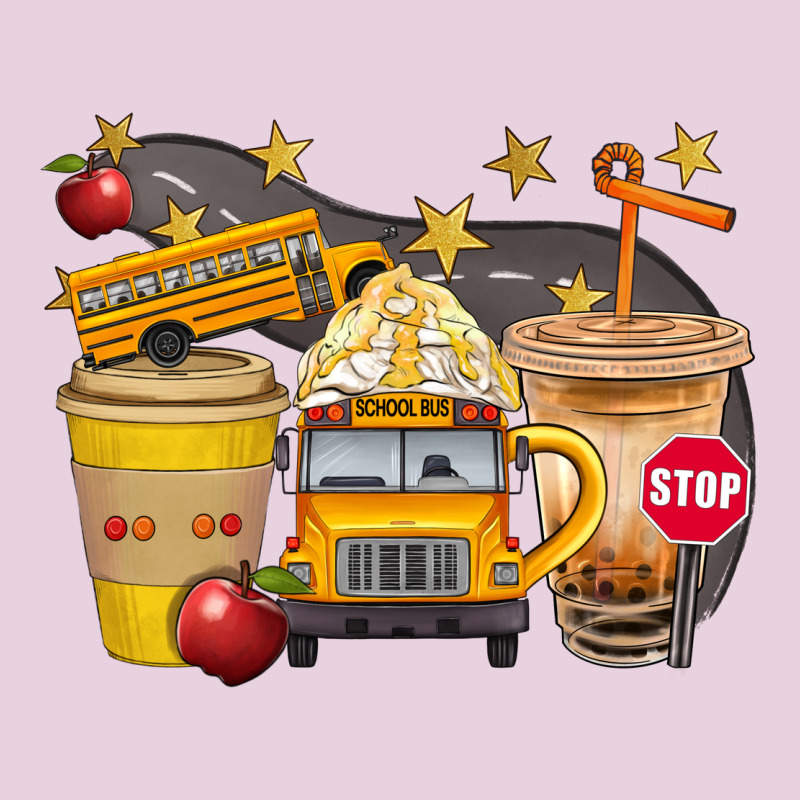 School Bus Coffee And Star Bbs Ladies Tee by BundleAndBundleShop | Teevron