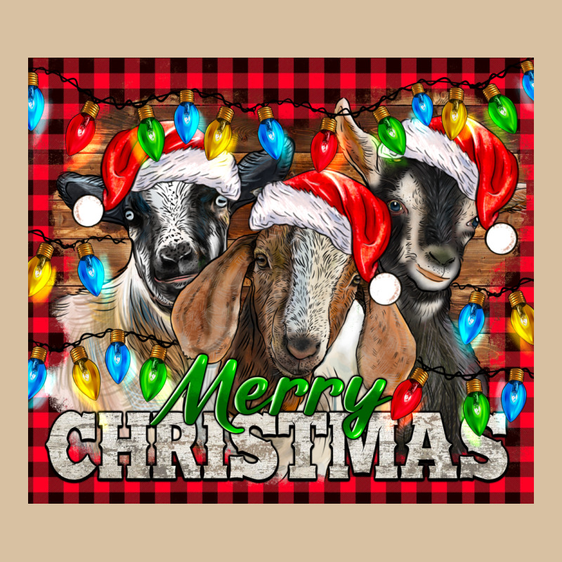 Merry Christmas  With Goats Heavyweight Hoodie by LillyAllenDesigns | Teevron