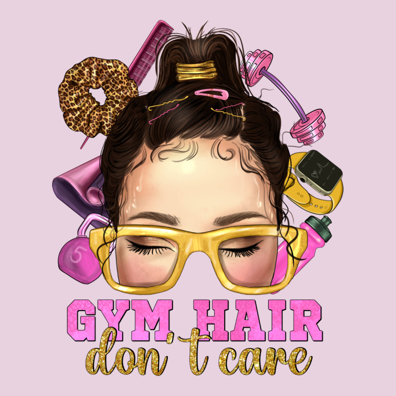 Messy Bun Gym Hair Don't Care Bbs Ladies Tee by BundleAndBundleShop | Teevron