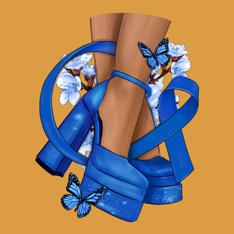 Colon Cancer Diva Blue Ribbon Urban Heavy Tee by NancyCooperArtShop | Teevron