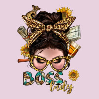 Western Messy Bun Boss Lady With Money Ladies Tee | Teevron