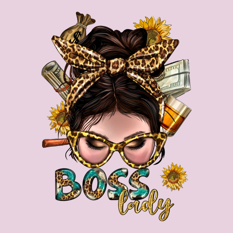 Western Messy Bun Boss Lady With Money Ladies Tee by BundleAndBundleShop | Teevron