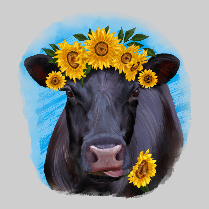 Black Angus With Sunflower Premium Tee by RanaPortraitStore | Teevron