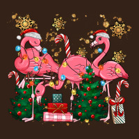 Christmas Flamingos Heavy Core Tee | Teevron