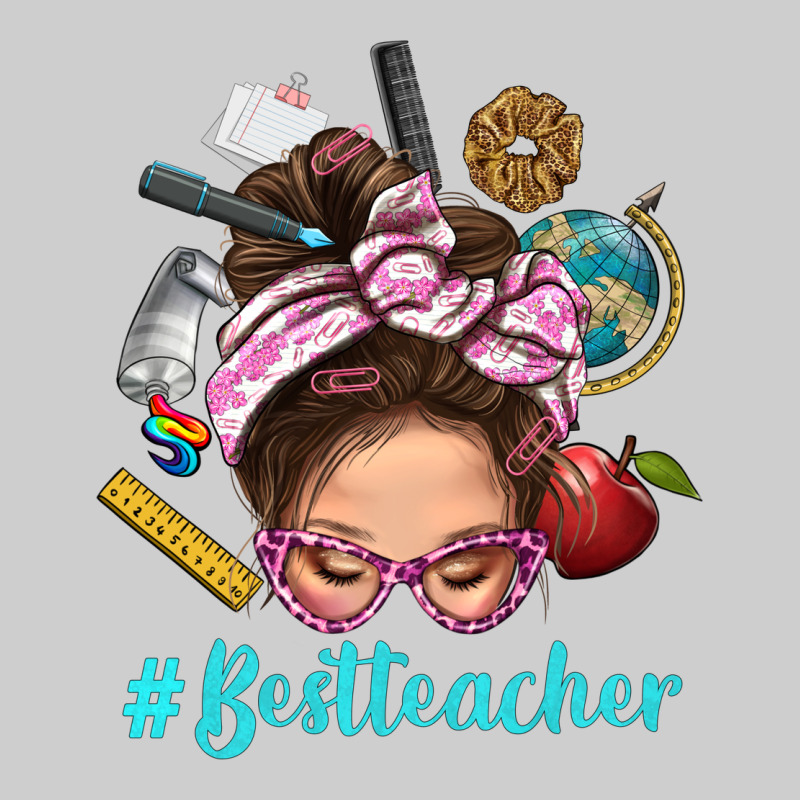Best Teacher Messy Bun Bbs Premium Tee by BundleAndBundleShop | Teevron