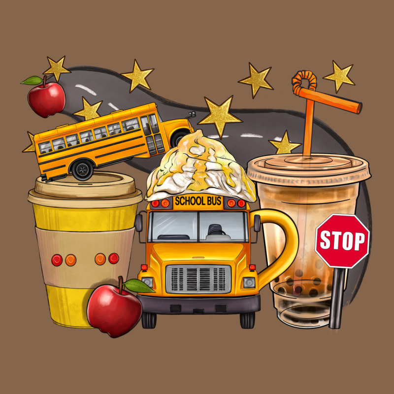 School Bus Coffee And Star Bbs Premium Tee by BundleAndBundleShop | Teevron