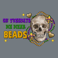 On Tuesdays We Wear Beads Skull Heavyweight Sweatshirt | Teevron