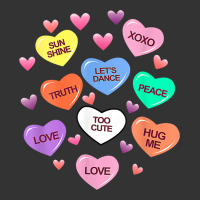 womens valentine candy heart valentines day vneck | Teevron