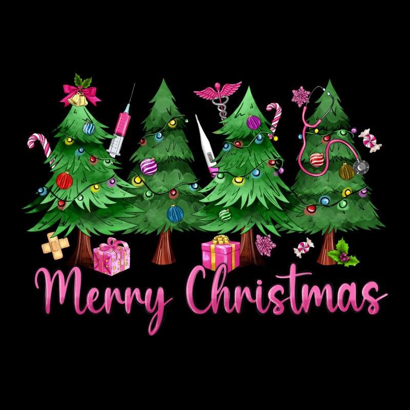 Merry Christmas Nurse Trees Heavy Core Tee by MaliasSmallBusiness | Teevron