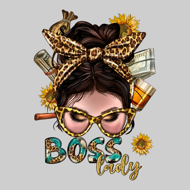 Western Messy Bun Boss Lady With Money Premium Tee by BundleAndBundleShop | Teevron