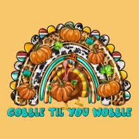 Gobble Til You Wobble With Rainbow Vintage Hoodie | Teevron