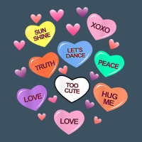 Womens Valentine Candy Heart Valentines Day Vneck Urban Heavy Tee | Teevron