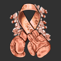 Uterine Cancer Peach Ribbon With Boxing Gloves Urban Heavy Tee | Teevron