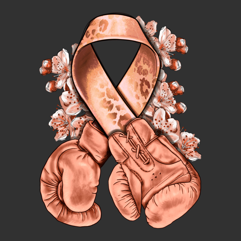Uterine Cancer Peach Ribbon With Boxing Gloves Urban Heavy Tee by NancyCooperArtShop | Teevron