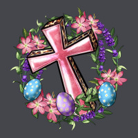 Cross With Floral Wreath And Easter Eggs Long Sleeve Tee | Teevron
