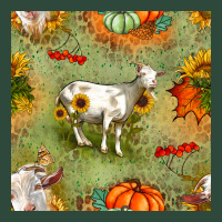 Fall Goats Seamless Pattern Zipper Hoodie | Teevron