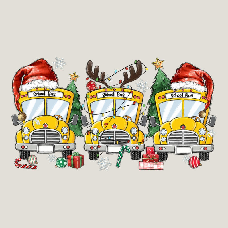 Christmas School Bus Heavy Core Tee by MaliasSmallBusiness | Teevron